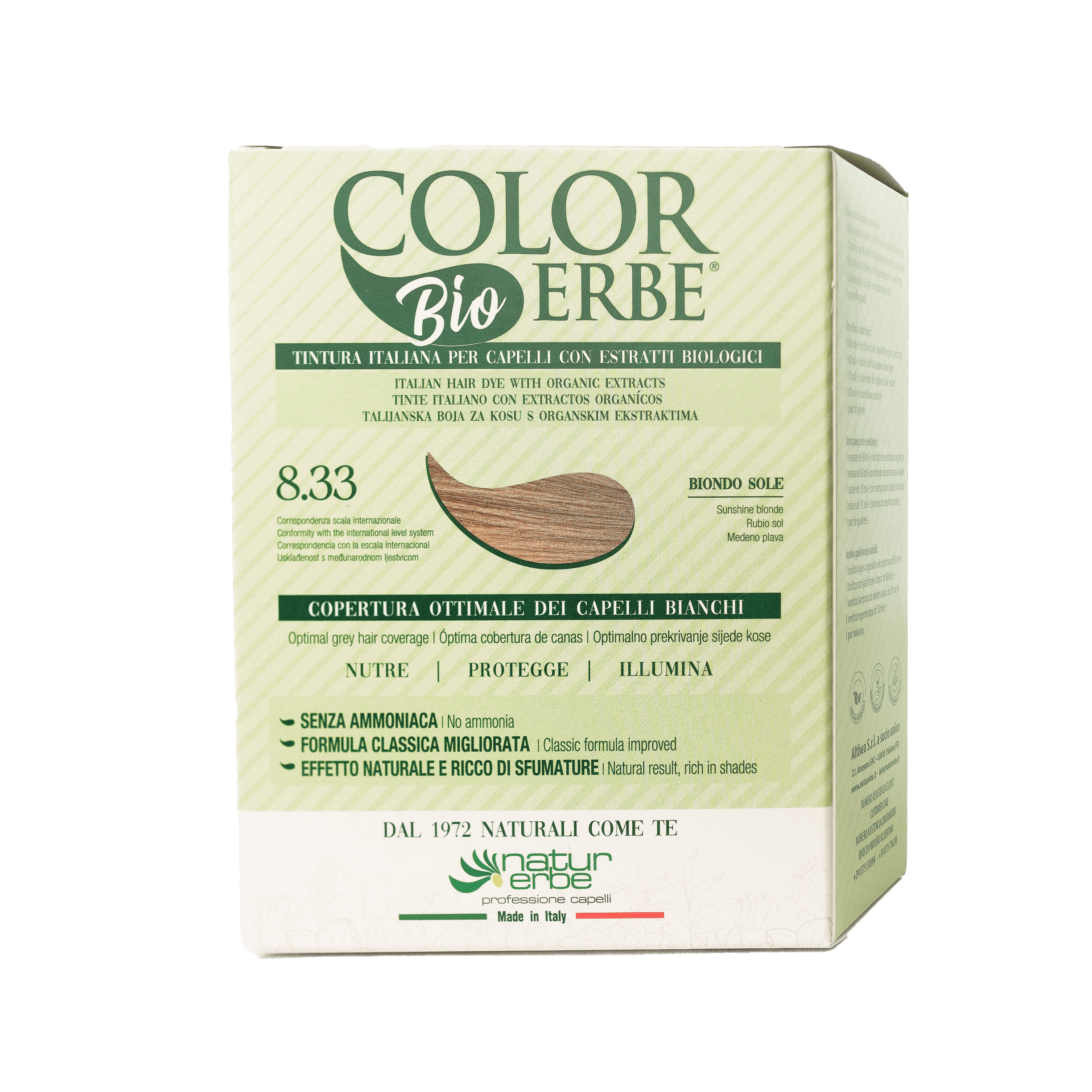 COLOR ERBE BIO HAIR DYE SUNSHINE BLONDE (8.33) - Image 5
